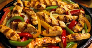 Peach and Pepper Chicken Fajitas