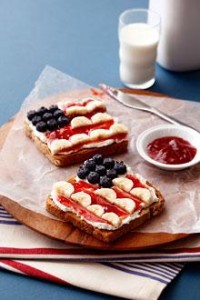 4th of July Banana Sandwich