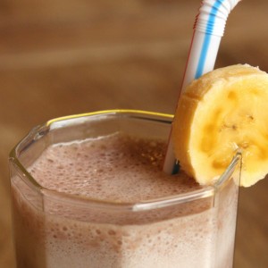 Chocolate Banana Mocha Protein Smoothie