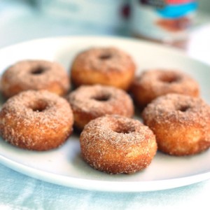 Cinnamon Sugar Pumpkin Doughnuts