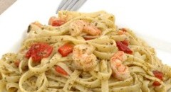 Low-Fat, Low-Calorie Lemon Shrimp Pasta